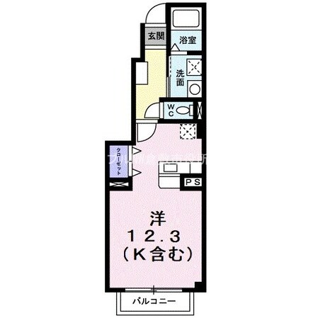 アメニティ中島Ｂの物件間取画像